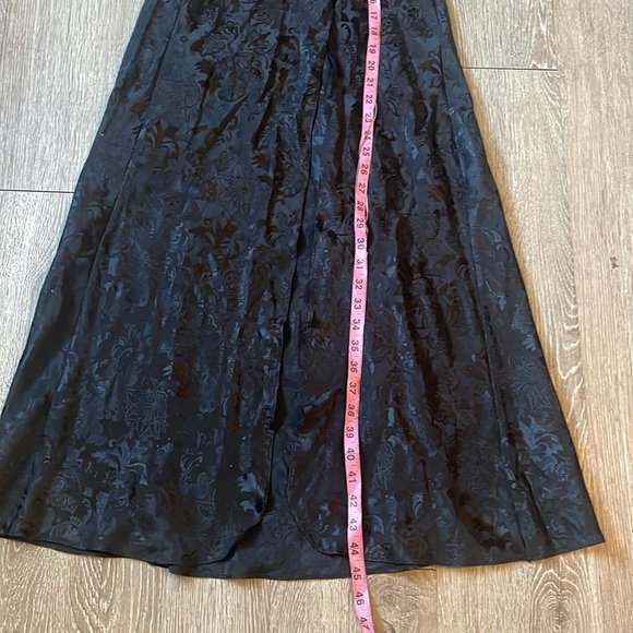 Victoria secret vintage stunning black slip dress with front slit size p petite - Picture 7 of 13